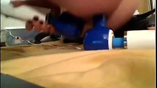 Double Hitachi Fun Anal Squirting Webcam Show