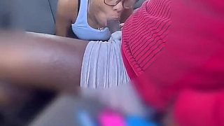 Pretty Four Eyed Girl Gets Cum in Her Mouth