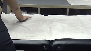 Massage Gone Wrong! Stuck MILF Farted on the Massage Bed! Parody