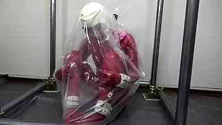 two women fetish latex asslicking and anal mff