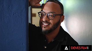 DEVILS FILM - Ana Foxxx Faps To Old Sex Tape Until Hubby Catches Her And Rekindles Wild Fuck