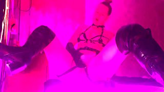 Latex Dominatrix - Strap-on, Whip & Absolute Obedience Tease