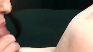 Home massage and a suck & fuck for this beautiful big tit milf