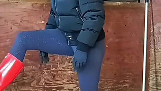 Boots Versus Balls, Extremely Hard Hunters Wellingtons Ballbusting in the Stables