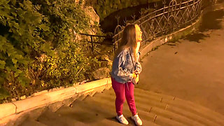 Blowjob on the Street of Budapest