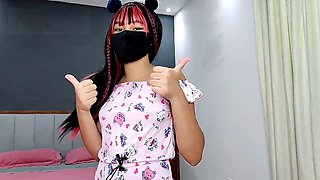 Lilith Kawaii flaunts her camel toe and gorgeous pussy