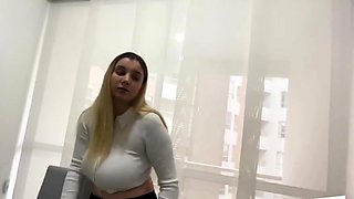 Big-Tit BBW Maid Gets Cumshot From Older Client