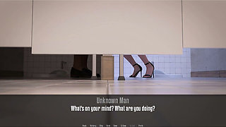 Anita's Internship - Gameplay - Roleplay - Petite Teen Pissing and Gives Blowjob and Fucks at Gloryhole