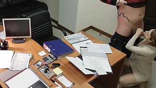 Wild encounter with a office woman