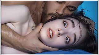 Shy Teen Tries Daddys Big Cock - Mind Blowing Hard Sex Leaves Her Whimpering And Shaking