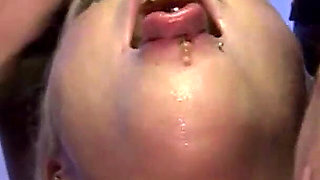 Bald BBC Bull Pounds 4 Drooling Sluts in Pool Gangbang!