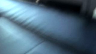 POV blowjob footjob handjob with Karla Kush eating cum