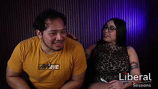 Beautiful Woman with Big Tits Gets Fucked in a Four-way