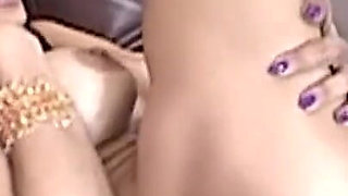 Skinny Brunette Has Something Big, Dark and Hard Inside Her Pussy