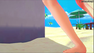 Tinkerbell Bikini Sex at the Beach