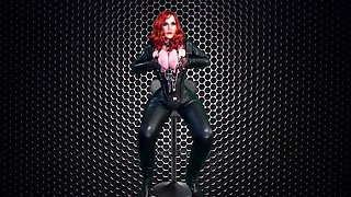 Granny Carmen Cosplay Catwoman Blowjob - Homemade POV Cock Sucking & Tongue Cleaning