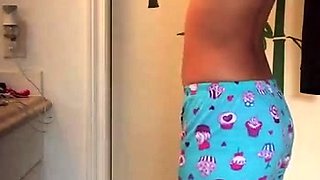 Filipina college gf Zoie spied in the bathroom.