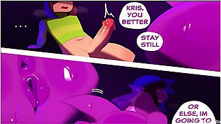 Deltarune - Big Ass Susie Fucks Kris In His Own House - Car Toon