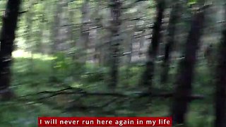 Russian MILF Gets Tied Up and Fucked in the Woods