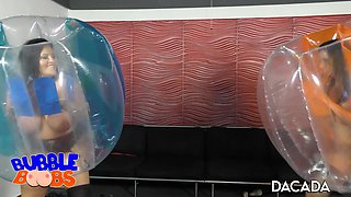 Elastic udders joy with DaCada and Ashley Cumstar