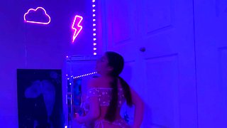 Xxlayna Marie's First Ever Anal Solo In Front Of Mirror Big