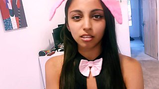 Big ass 18 year old, bunny costume, bbc big cock