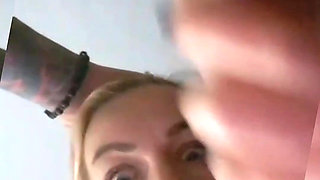 Sexy 46 Year Old Cowboy MILF Getting Her Throat Fucked by Younger Guy