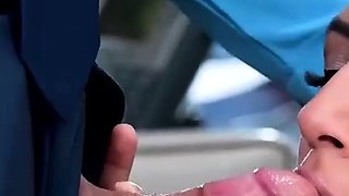 Taboo teen 18 doll gets punished with a harsh blow-job by