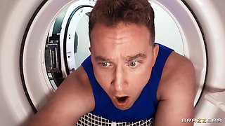 Sheer Be Easy To Share Her Pussy: Laundry Threesome with Van Wylde, Kyle Mason, and Kayley Gunner