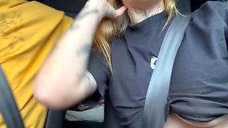 Brazilian Hentai Girlfriend Deepthroats Guilherme Ortiz in Car Swallowing Cum