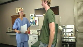 Horny Nurse Gets Wet by Young Patient