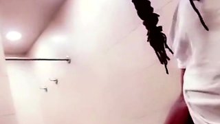 Truck Stop Blowjob - She Takes My Big Cock in the Bathroom