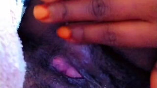 Alone in Bed Pleasuring My Pussy