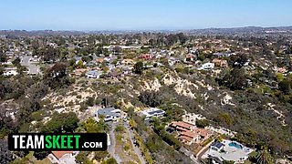 Small asian queen clara trinity gags on and rails her boss' fat cock - teamskeet