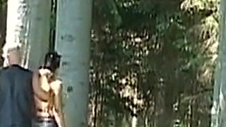 Mature Brunette MILF Bent Over and Whipped Hard