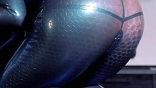Latex Hot Teasing Video, Rubber Catsuit