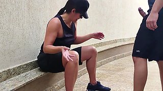 Tomboy lesbian tastes cock and takes it for the very first time