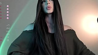 Shy brunette homemade amateur webcam teen