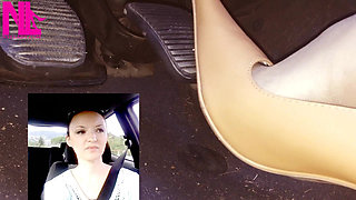 Brake Failure in Pointing Pumps and Nude Stockings