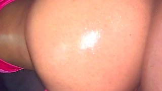 Stuck his BBC in girl's big black ass and pumped her POV