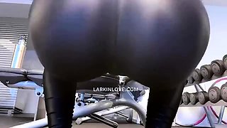 Larkin Love - Gooning at The Gym for Your Personal Trainer