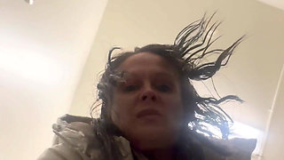 Care Aide Cums in Public Bathroom on Break