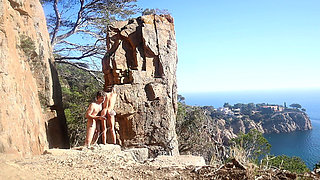 Hot Couple Outdoor Sex in the Middle of a Path, Amateur