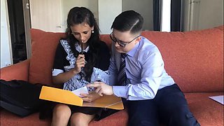 Maid: Blowjob, Doggy  Cowgirl Porn