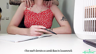 I Gave My Stepdaughter a Massage and Fucked Her Hairy Pussy. Dirty Talk