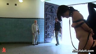 Bound Slave Humiliated In Public