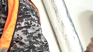 Old and rich leather dressed slut fucks the car repair guy