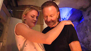 Muscular Stud Fucks Blonde Tit Slut and Bubble-ass Bitch in Hardcore Threesome