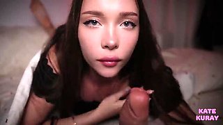 Kate Kuray Silent Night - Amateur Teen Brunette Stepsister Solo Dildo Play in HD