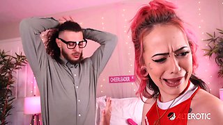 Tattooed cheerleader Maya Romero craves his cock
